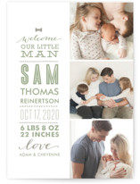 Little Man Birth Announcements