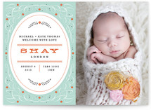 Vintage Charm Birth Announcements