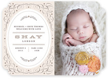 Vintage Charm Birth Announcements