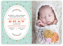 Vintage Charm Birth Announcements