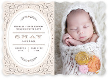 Vintage Charm Birth Announcements