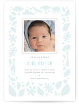 Petite Jungle Frame Birth Announcements