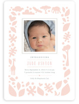 Petite Jungle Frame Birth Announcements