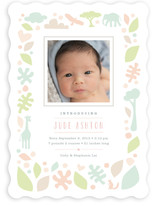 Petite Jungle Frame Birth Announcements