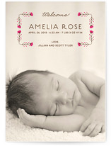 Sweet Blossoms Birth Announcements