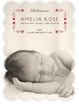 Sweet Blossoms Birth Announcements