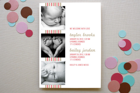 Bungalow Birth Announcements