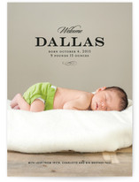 Simple and Elegant Birth Announcements
