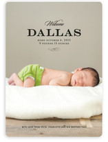 Simple and Elegant Birth Announcements