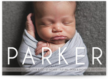 Big Baby Name Birth Announcements