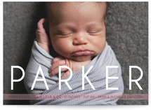 Big Baby Name Birth Announcements