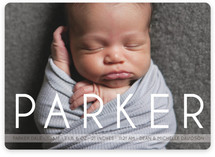 Big Baby Name Birth Announcements