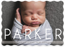 Big Baby Name Birth Announcements