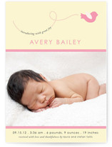 A Little Birdie Told Me Birth Announcements