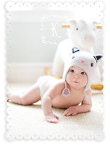 Monogram Sketch Birth Announcements