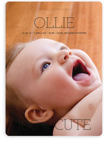 100 Percent Cute Birth Announcements