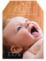 100 Percent Cute Birth Announcements