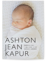 Baby Mine Modern Birth Announcements