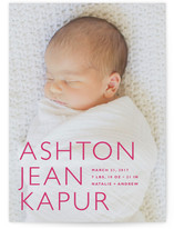 Baby Mine Modern Birth Announcements