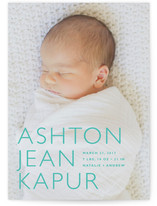 Baby Mine Modern Birth Announcements