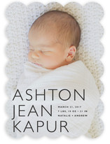 Baby Mine Modern Birth Announcements