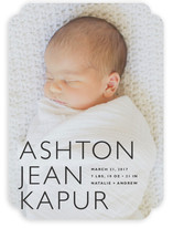 Baby Mine Modern Birth Announcements