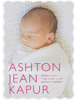 Baby Mine Modern Birth Announcements