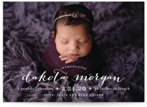 chic baby Birth Announcements
