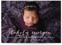 chic baby Birth Announcements