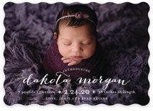 chic baby Birth Announcements