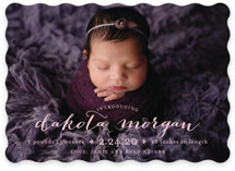 chic baby Birth Announcements