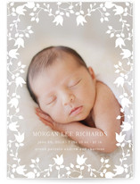Floral Lace Birth Announcements