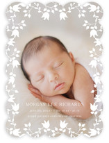 Floral Lace Birth Announcements