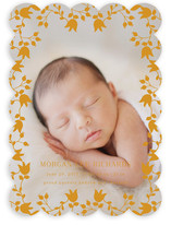 Floral Lace Birth Announcements