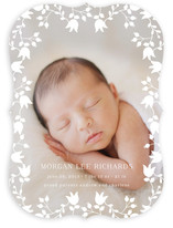 Floral Lace Birth Announcements