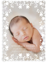 Floral Lace Birth Announcements