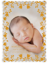 Floral Lace Birth Announcements