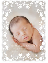 Floral Lace Birth Announcements