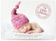 Stolen Our Hearts and Most of Our Sleep Birth Announcements