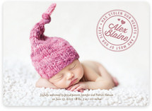 Stolen Our Hearts and Most of Our Sleep Birth Announcements