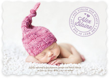 Stolen Our Hearts and Most of Our Sleep Birth Announcements