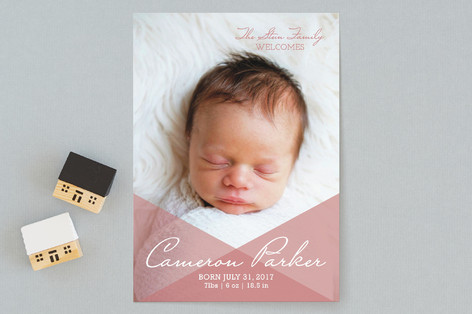 Overlay Love Birth Announcements