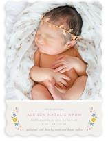 Serafina Floral Birth Announcements