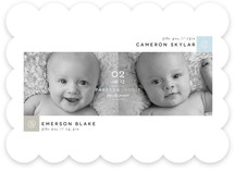 Blocks Twin Birth Announcements