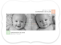 Blocks Twin Birth Announcements