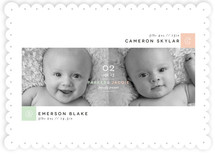 Blocks Twin Birth Announcements