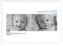 Blocks Twin Birth Announcements
