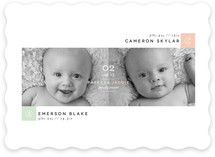 Blocks Twin Birth Announcements