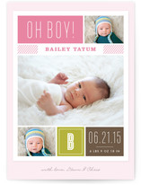 Modern Album Birth Announcements