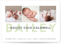 Bold Name Birth Announcements